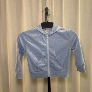 Kids Light Blue Hooded Jacket